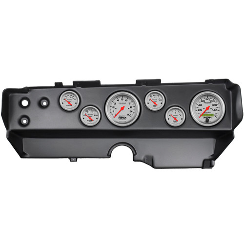 Autometer Ultra-Lite 70-74 E-Body/Cuda/Challenger Dash Kit 6pc Tach / MPH / Fuel / Oil / WTMP / Volt - 7029-UL