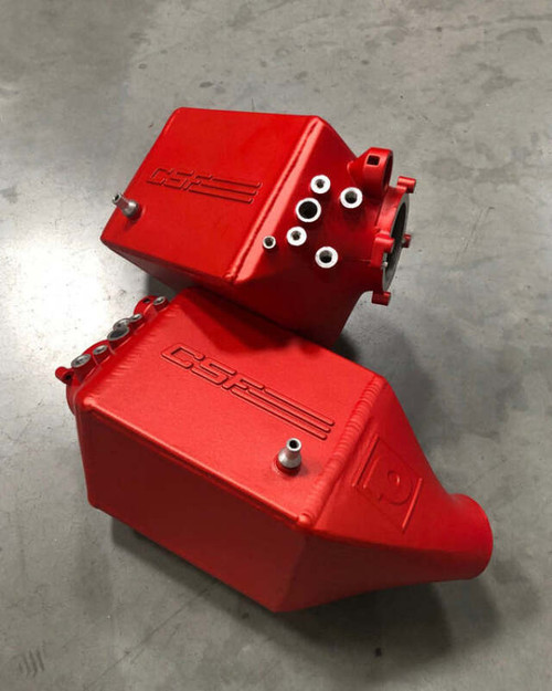 CSF 12-16 BMW M5 (F10) / 12-18 BMW M6 (F06/F12/F13) Twin Charge-Air-Cooler Set - Anodized Red - 8109AR Photo - Primary