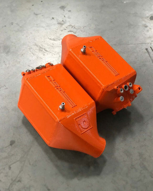 CSF 12-16 BMW M5 (F10) / 12-18 BMW M6 (F06/F12/F13) Twin Charge-Air-Cooler Set - Fire Orange - 8109FO Photo - Primary