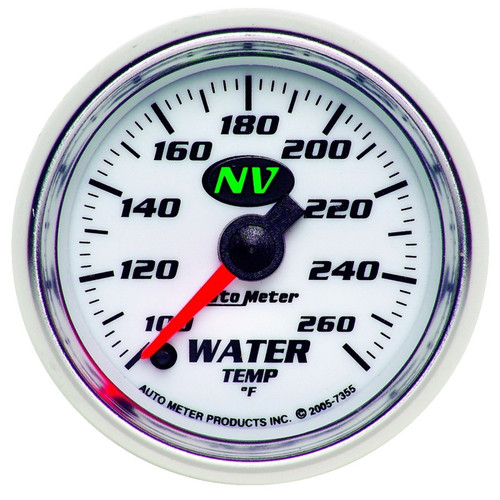 Autometer NV 2-1/16in 100-260 Deg F Stepper Motor Water Temp Gauge - 7355