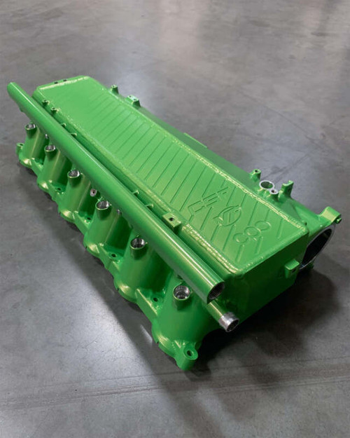 CSF Toyota A90/A91 Supra/ BMW G-Series B58 Charge-Air Cooler Manifold - Lime Juice Green - 8200LJG Photo - Primary