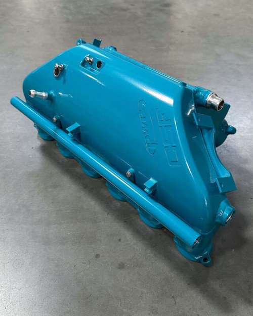 CSF BMW M2/M3/M4 S58 (G8X) Charge-Air Cooler Manifold - MIami Blue - 8233MIAB Photo - Primary