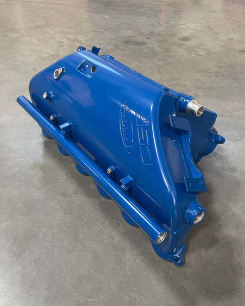 CSF BMW M2/M3/M4 S58 (G8X) Charge-Air Cooler Manifold - Santorini Royal Blue - 8233SRB Photo - Primary