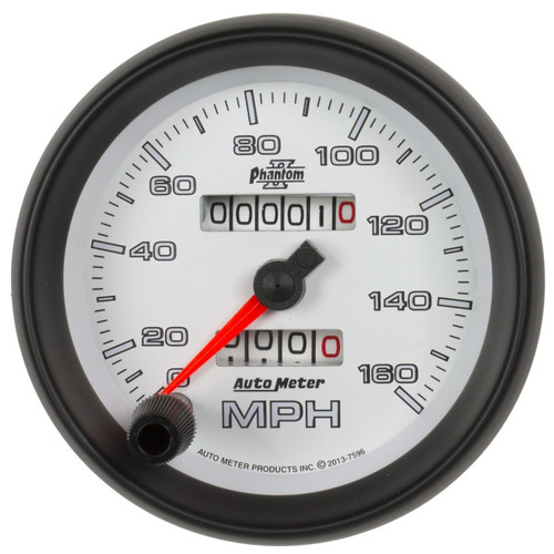 Autometer Phantom II 3-3/8in 160 MPH Mechanical Speedometer - 7596