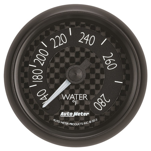 Autometer GT Series 52mm Mechanical 140-280 Deg F Water Temperature Gauge - 8031