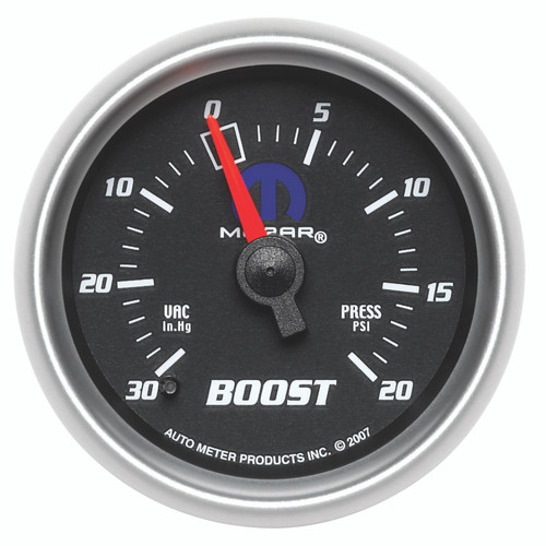 Autometer Mopar 52.4mm 30 Hg/20 PSI Vacuum/Boost Gauge - 880012
