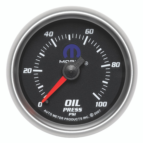 Autometer Mopar 2-1/16in Mechanical 100PSI Oil Pressure Gauge - 880014