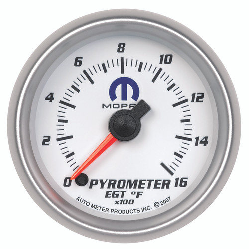 Autometer Mopar 52.4mm SSE 1600 Degree F Pyrometer (EGT) Gauge - 880031