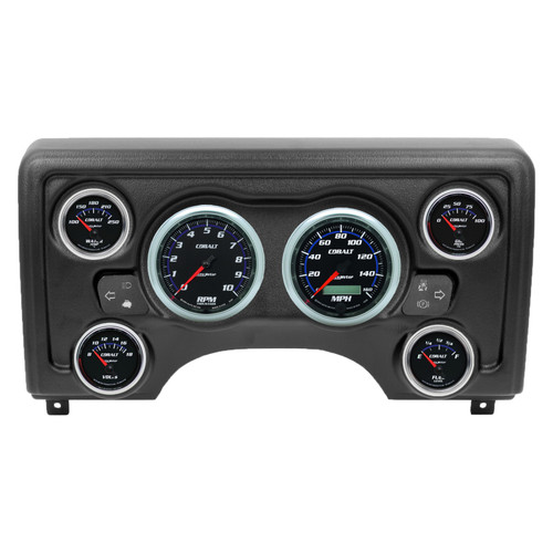 Autometer Cobalt Direct Fit Dash Kit 97-06 Jeep TJ (2 x 3-3/8in. / 4 x 2-1/16in.) - 90011-05 Photo - Primary