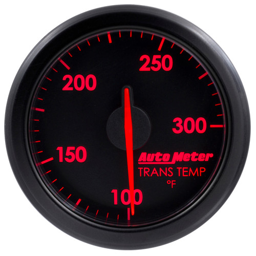 Autometer Airdrive 2-1/6in Trans Temperature Gauge 100-300 Degrees F - Black - 9157-T