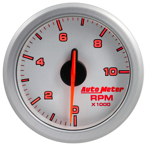Autometer Airdrive 2-1/6in Tachometer Gauge 0-10K RMP - Silver - 9197-UL