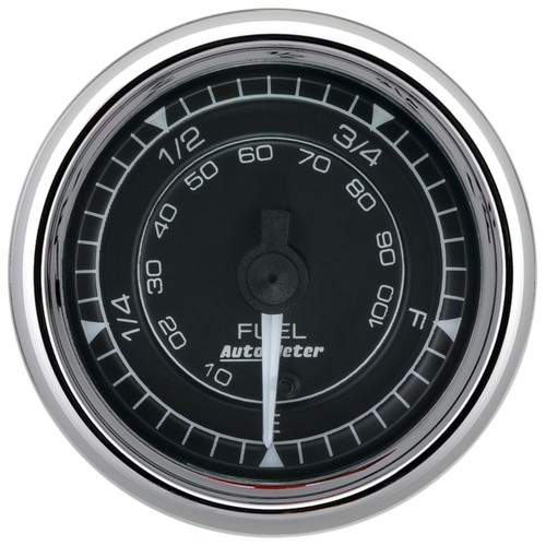 AutoMeter Chrono 2-1/16in 0-280 Ohm Programmable Fuel Level Gauge - Chrome - 9710 Photo - Primary