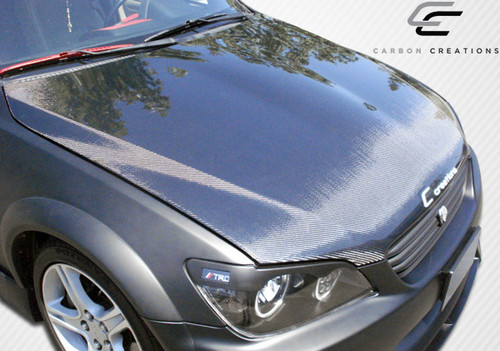 2000-2005 Lexus IS Series IS300 Carbon Creations Dritech OEM Look Hood - 1 Piece / Vehicle Year Make Model Trim - 2000-2005-Lexus IS ALL / Product Type - Hood / Style Name -OEM Look / Kit Material - Infusion Carbon Fiber / Notes - Note: Hood pins are required.