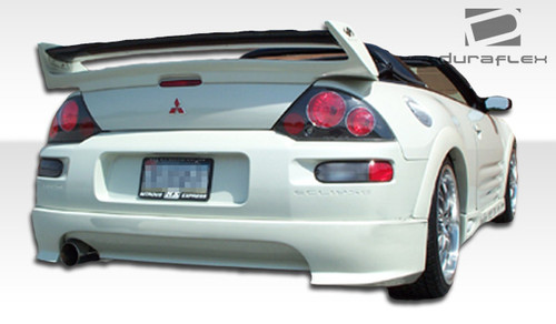 2000-2005 Mitsubishi Eclipse Duraflex Shine Rear Lip Under Spoiler Air Dam - 1 Piece / Vehicle Year Make Model Trim - 2000-2005-Mitsubishi Eclipse ALL / Product Type - Rear Lip/Add On / Style Name -Shine / Kit Material - FRP (Fiberglass Reinforced Plastics) / Notes -