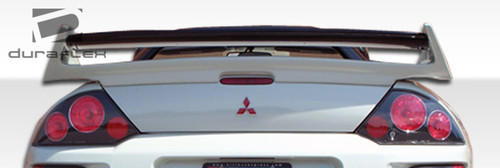 2000-2005 Mitsubishi Eclipse Duraflex Shine Wing Trunk Lid Spoiler - 1 Piece / Vehicle Year Make Model Trim - 2000-2005-Mitsubishi Eclipse ALL / Product Type - Wing / Style Name -Shine / Kit Material - FRP (Fiberglass Reinforced Plastics) / Notes -