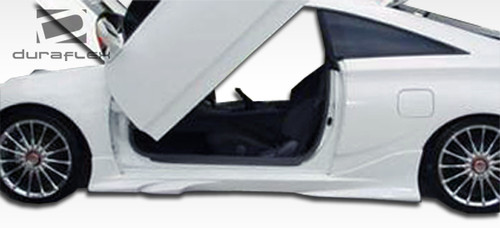 2000-2005 Toyota Celica Duraflex Vader Side Skirts Rocker Panels - 2 Piece / Vehicle Year Make Model Trim - 2000-2005-Toyota Celica ALL / Product Type - Sideskirts / Style Name -Vader / Kit Material - FRP (Fiberglass Reinforced Plastics) / Notes -