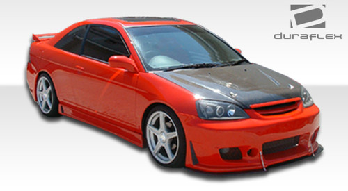 2001-2005 Honda Civic 2DR Duraflex B-2 Side Skirts Rocker Panels - 2 Piece / Vehicle Year Make Model Trim - 2001-2005-Honda Civic 2DR / Product Type - Sideskirts / Style Name -B-2 / Kit Material - FRP (Fiberglass Reinforced Plastics) / Notes -