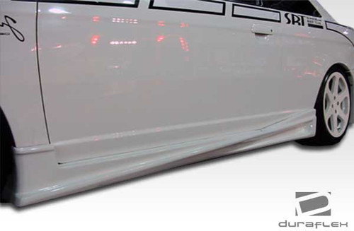 2001-2005 Honda Civic 2DR Duraflex Bomber Side Skirts Rocker Panels - 2 Piece / Vehicle Year Make Model Trim - 2001-2005-Honda Civic 2DR / Product Type - Sideskirts / Style Name -Bomber / Kit Material - FRP (Fiberglass Reinforced Plastics) / Notes -