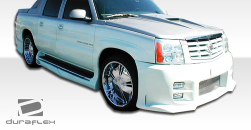 2002-2006 Cadillac Escalade EXT Duraflex Platinum Side Skirts Rocker Panels - 4 Piece / Vehicle Year Make Model Trim - 2002-2006-Cadillac Escalade ALL / Product Type - Sideskirts / Style Name -Platinum / Kit Material - FRP (Fiberglass Reinforced Plastics) / Notes -