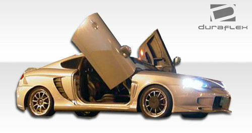 2003-2006 Hyundai Tiburon Duraflex SC-5 Side Skirts Rocker Panels - 2 Piece / Vehicle Year Make Model Trim - 2003-2006-Hyundai Tiburon ALL / Product Type - Sideskirts / Style Name -SC-5 / Kit Material - FRP (Fiberglass Reinforced Plastics) / Notes -