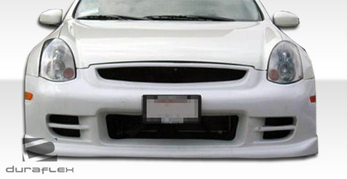 2003-2007 Infiniti G Coupe G35 Duraflex TS-1 Front Bumper Cover - 1 Piece / Vehicle Year Make Model Trim - 2003-2007-Infiniti G Coupe 2DR / Product Type - Front Bumper / Style Name -TS-1 / Kit Material - FRP (Fiberglass Reinforced Plastics) / Notes -