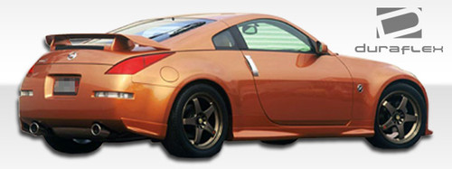 2003-2008 Nissan 350Z Z33 Duraflex N-1 Rear Add Ons Spat Bumper Extensions - 2 Piece / Vehicle Year Make Model Trim - 2003-2008-Nissan 350Z ALL / Product Type - Rear Lip/Add On / Style Name -N-1 / Kit Material - FRP (Fiberglass Reinforced Plastics) / Notes -