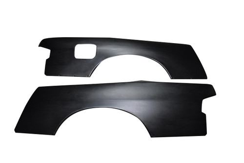 1989-1994 Nissan 240SX S13 2DR Duraflex M-1 Sport Rear Fender Flares (+30mm) - 3 Piece / Vehicle Year Make Model Trim - 1989-1994-Nissan 240SX 2DR / Product Type - Fender Flare / Style Name -M-1 / Kit Material - FRP (Fiberglass Reinforced Plastics) / Notes - Note: 30mm wider over stock rear quarter panels. Gas cap included. Does not fit Hatchback models.
