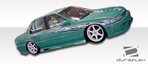 1990-1993 Honda Accord 4DR Duraflex Spyder Side Skirts Rocker Panels - 2 Piece / Vehicle Year Make Model Trim - 1990-1993-Honda Accord ALL / Product Type - Sideskirts / Style Name -Spyder / Kit Material - FRP (Fiberglass Reinforced Plastics) / Notes - Note: side skirts are designed for 4dr models. 2dr models will require trimming of the edges towards the back door jams.
