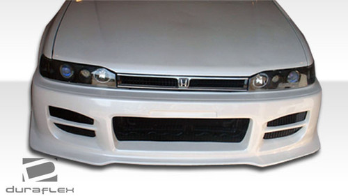 1990-1993 Honda Accord Duraflex R34 Front Bumper Cover - 1 Piece / Vehicle Year Make Model Trim - 1990-1993-Honda Accord ALL / Product Type - Front Bumper / Style Name -R34 / Kit Material - FRP (Fiberglass Reinforced Plastics) / Notes -