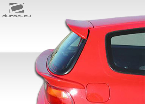 1992-1995 Honda Civic HB Duraflex Mid Wing Trunk Lid Spoiler - 3 Piece / Vehicle Year Make Model Trim - 1992-1995-Honda Civic HB / Product Type - Wing / Style Name -Mid Wing / Kit Material - FRP (Fiberglass Reinforced Plastics) / Notes - Note: no led light.