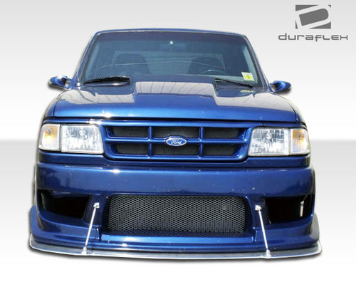 1993-1997 Ford Ranger Duraflex Drifter Front Bumper Cover - 1 Piece / Vehicle Year Make Model Trim - 1993-1997-Ford Ranger ALL / Product Type - Front Bumper / Style Name -Drifter / Kit Material - FRP (Fiberglass Reinforced Plastics) / Notes -
