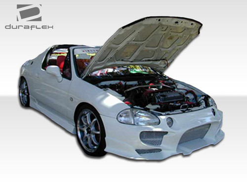 1993-1997 Honda Del Sol Duraflex Aggressive Side Skirts Rocker Panels - 2 Piece / Vehicle Year Make Model Trim - 1993-1997-Honda Del Sol ALL / Product Type - Sideskirts / Style Name -Aggressive / Kit Material - FRP (Fiberglass Reinforced Plastics) / Notes -