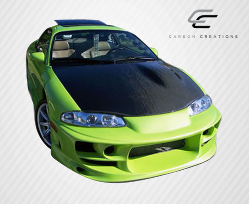 1995-1999 Mitsubishi Eclipse Eagle Talon Carbon Creations OEM Look Hood - 1 Piece / Vehicle Year Make Model Trim - 1995-1999-Mitsubishi Eclipse ALL / Product Type - Hood / Style Name -OEM Look / Kit Material - Carbon Fiber / Notes - Note: Hood pins are required.