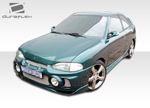 1995-1999 Hyundai Accent HB Duraflex Evo Front Bumper Cover - 1 Piece (S) / Vehicle Year Make Model Trim - 1995-1999-Hyundai Accent HB / Product Type - Front Bumper / Style Name -Evo / Kit Material - FRP (Fiberglass Reinforced Plastics) / Notes - Note: All Overstock products are sold on a first come, first serve basis. Overstock products are sold as is, and all sales are final. Overstock products may not be returned or exchanged.