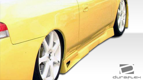 1997-2001 Honda Prelude Duraflex Spyder Side Skirts Rocker Panels - 2 Piece / Vehicle Year Make Model Trim - 1997-2001-Honda Prelude ALL / Product Type - Sideskirts / Style Name -Spyder / Kit Material - FRP (Fiberglass Reinforced Plastics) / Notes -
