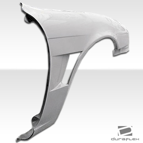 1997-1998 Nissan 240SX S14 Duraflex M-1 Sport Front Fenders (+30mm)  - 2 Piece / Vehicle Year Make Model Trim - 1997-1998-Nissan 240SX ALL / Product Type - Fender / Style Name -M-1 / Kit Material - FRP (Fiberglass Reinforced Plastics) / Notes - Note: front fenders are 30mm wider. provides wider stance to use wider and lower offset wheels.