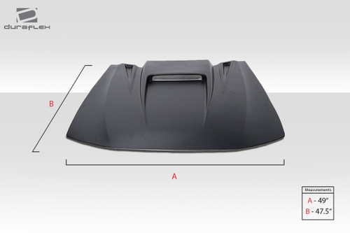 Universal Duraflex Spyder 3 Hood Scoop - 1 Piece / Vehicle Year Make Model Trim - --  ALL / Product Type - Scoop / Style Name -\Universal / Kit Material - FRP (Fiberglass Reinforced Plastics) / Notes - Note: it is the skin of the hood and must be molded onto your oem hood.