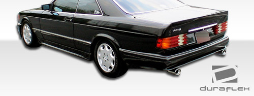 1981-1991 Mercedes S Class W126 4DR Duraflex AMG Look Rear Bumper Cover (euro spec) - 1 Piece / Vehicle Year Make Model Trim - 1981-1991-Mercedes S Class 4DR / Product Type - Rear Bumper / Style Name -AMG Look / Kit Material - FRP (Fiberglass Reinforced Plastics) / Notes - Note: made for european models. us models models need modification to fit properly.