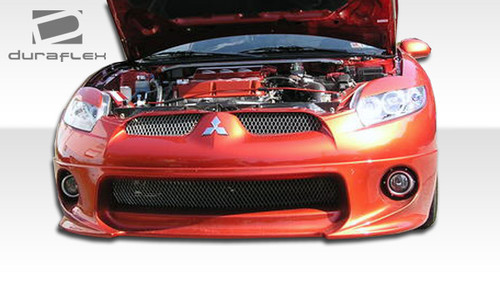 2006-2008 Mitsubishi Eclipse Duraflex Racer Front Lip Under Spoiler Air Dam - 1 Piece / Vehicle Year Make Model Trim - 2006-2008-Mitsubishi Eclipse ALL / Product Type - Front Lip/Add On / Style Name -Racer / Kit Material - FRP (Fiberglass Reinforced Plastics) / Notes -