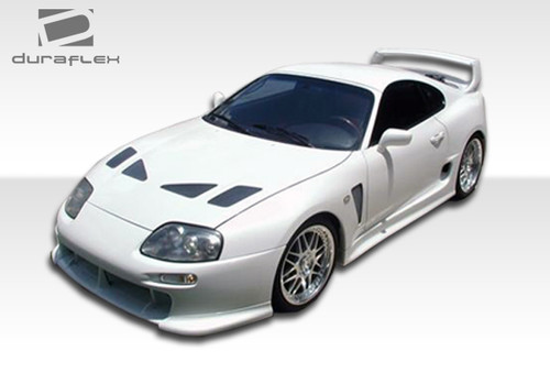 1993-1998 Toyota Supra Duraflex TD3000 Wide Body Front Fenders - 2 Piece / Vehicle Year Make Model Trim - 1993-1998-Toyota Supra ALL / Product Type - Fender / Style Name -TD3000 / Kit Material - FRP (Fiberglass Reinforced Plastics) / Notes - Note: must be used in conjunction with complete wide body kit