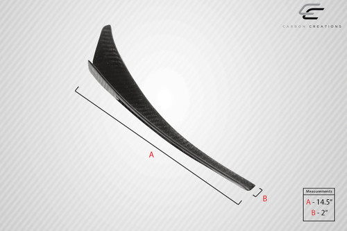 Universal Carbon Creations Type 1 Fuel Canards - 4 Piece / Vehicle Year Make Model Trim - --  ALL / Product Type - Accessory / Style Name -\Universal / Kit Material - Carbon Fiber / Notes - Note: universal fitment. includes 2 pairs 4 pieces.
