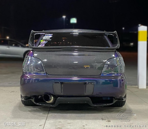 2002-2007 Subaru Impreza WRX STI 4DR Carbon Creations STI Look Wing Trunk Lid Spoiler - 1 Piece / Vehicle Year Make Model Trim - 2002-2007-Subaru Impreza 4DR / Product Type - Wing / Style Name -STI Look / Kit Material - Carbon Fiber / Notes -