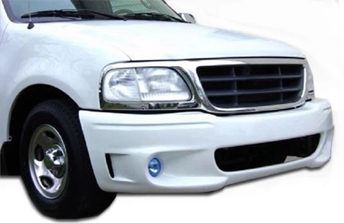 1999-2003 Ford F-150 1999-2002 Ford Expedition Duraflex Lightning SE Front Bumper Cover - 1 Piece / Vehicle Year Make Model Trim - 1999-2003-Ford F150 ALL / Product Type - Front Bumper / Style Name -Lightning SE / Kit Material - FRP (Fiberglass Reinforced Plastics) / Notes -