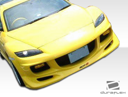 2004-2008 Mazda RX-8 Duraflex R-Speed Front Bumper Cover - 1 Piece / Vehicle Year Make Model Trim - 2004-2008-Mazda RX8 ALL / Product Type - Front Bumper / Style Name -R-Speed / Kit Material - FRP (Fiberglass Reinforced Plastics) / Notes -