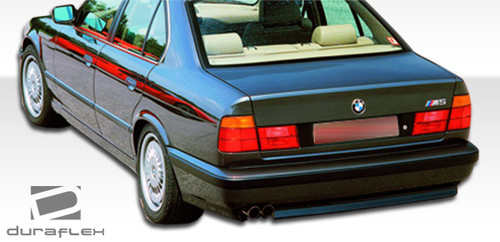 1989-1995 BMW 5 Series E34 4DR Duraflex M5 Look Rear Bumper Cover - 1 Piece / Vehicle Year Make Model Trim - 1989-1995-BMW 5 Series 4DR / Product Type - Rear Bumper / Style Name -M5 Look / Kit Material - FRP (Fiberglass Reinforced Plastics) / Notes -