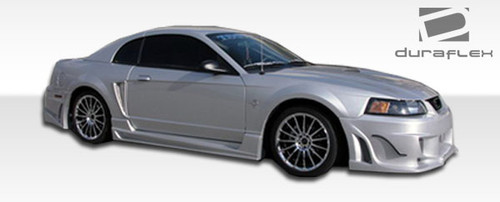 1999-2004 Ford Mustang Duraflex Bomber Front Bumper Cover - 1 Piece / Vehicle Year Make Model Trim - 1999-2004-Ford Mustang ALL / Product Type - Front Bumper / Style Name -Bomber / Kit Material - FRP (Fiberglass Reinforced Plastics) / Notes -