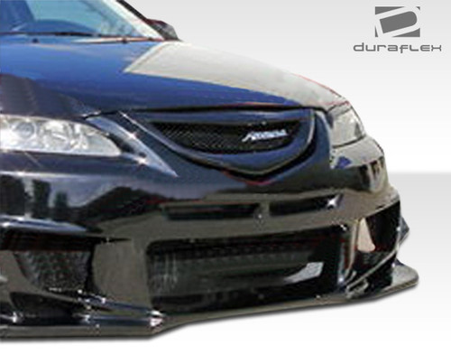 2003-2008 Mazda 6 Duraflex Bomber Front Bumper Cover - 1 Piece / Vehicle Year Make Model Trim - 2003-2008-Mazda Mazda 6 ALL / Product Type - Front Bumper / Style Name -Bomber / Kit Material - FRP (Fiberglass Reinforced Plastics) / Notes - Note: Bumper is designed to be used with the 2003-2005 mazda 6 upper grille. 2006-2008 models will need to purchase the 2003-2005 Mazda 6 grille