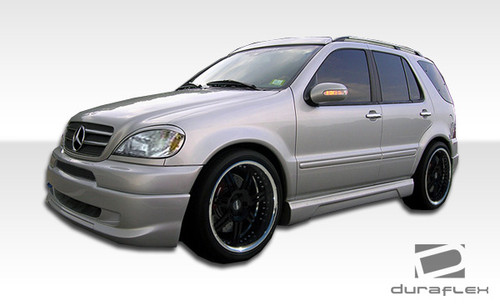 1998-2001 Mercedes ML Class W163 Duraflex W-1 Front Lip Under Spoiler Air Dam - 1 Piece / Vehicle Year Make Model Trim - 1998-2001-Mercedes ML ALL / Product Type - Front Lip/Add On / Style Name -W-1 / Kit Material - FRP (Fiberglass Reinforced Plastics) / Notes -