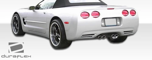 1984-1996 Chevrolet Corvette C4 Duraflex C5 Conversion Rear Bumper Cover - 1 Piece / Vehicle Year Make Model Trim - 1984-1996-Chevrolet Corvette ALL / Product Type - Rear Bumper / Style Name -C5 Conversion / Kit Material - FRP (Fiberglass Reinforced Plastics) / Notes -