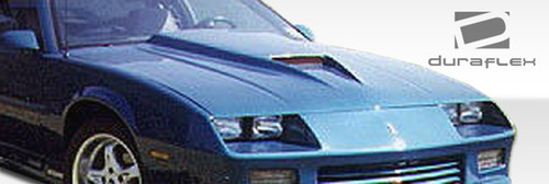1982-1992 Chevrolet Camaro Duraflex Supersport Hood - 1 Piece / Vehicle Year Make Model Trim - 1982-1992-Chevrolet Camaro ALL / Product Type - Hood / Style Name -Supersport / Kit Material - FRP (Fiberglass Reinforced Plastics) / Notes - Note: Hood pins are required.